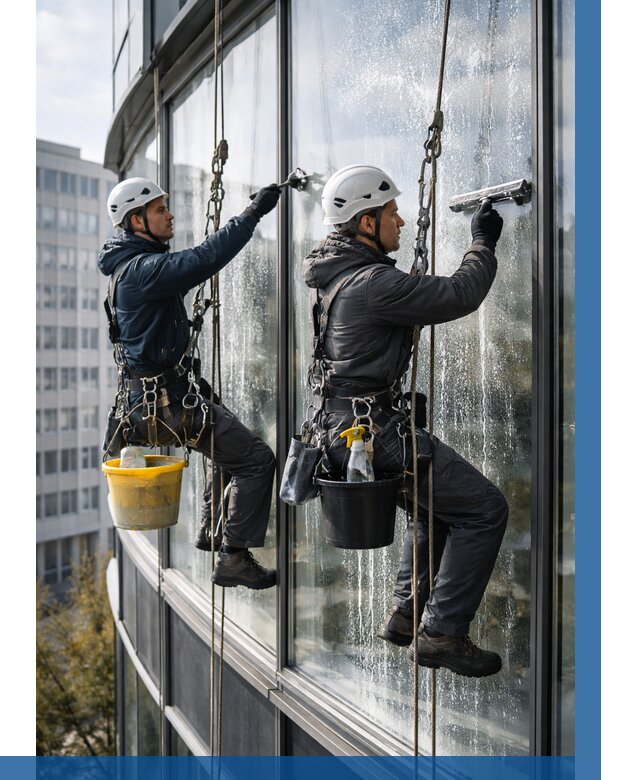 Мойка панорамных окон в Черногорске от 357 р. заказать у ВЫСОТНИК-Чрн