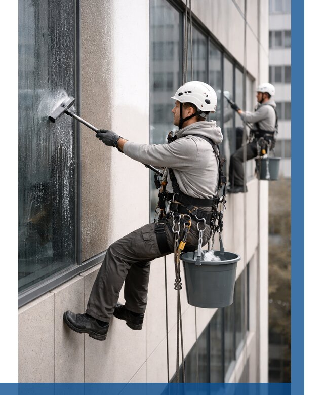 Мойка фасадов зданий в Черногорске под ключ от 357 р. | ВЫСОТНИК-Чрн