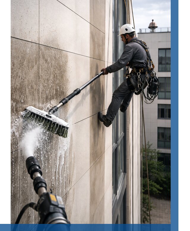 Мойка фасада из керамогранита в Черногорске от 306 р. | ВЫСОТНИК-Чрн