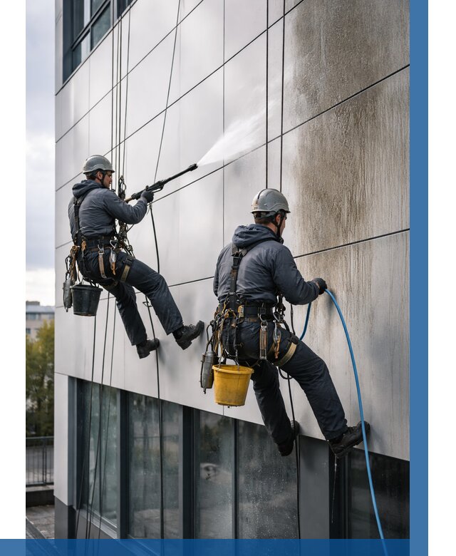 Мойка фасада из композита в Черногорске по цене от 306 р. | ВЫСОТНИК-Чрн