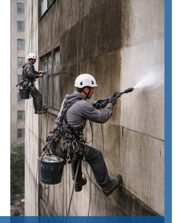 Очистка фасада от копоти в Черногорске от 255 р. | ВЫСОТНИК-Чрн