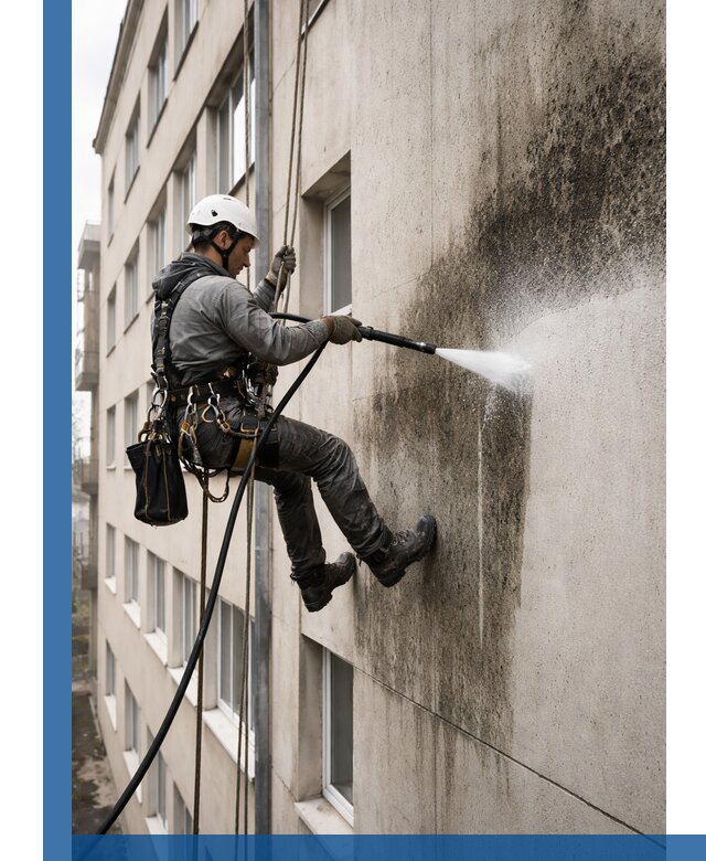 Профессиональная очистка фасадов от плесени в Черногорске