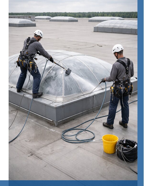 Мойка зенитных фонарей в Черногорске, заказать от 4593 р. | ВЫСОТНИК-Чрн