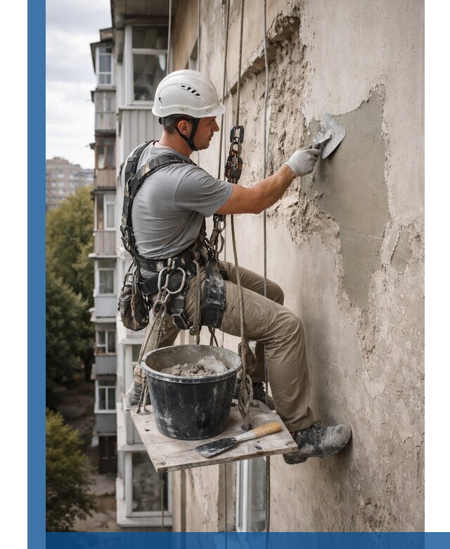 Восстановление фасадной штукатурки в Черногорске с гарантией качества