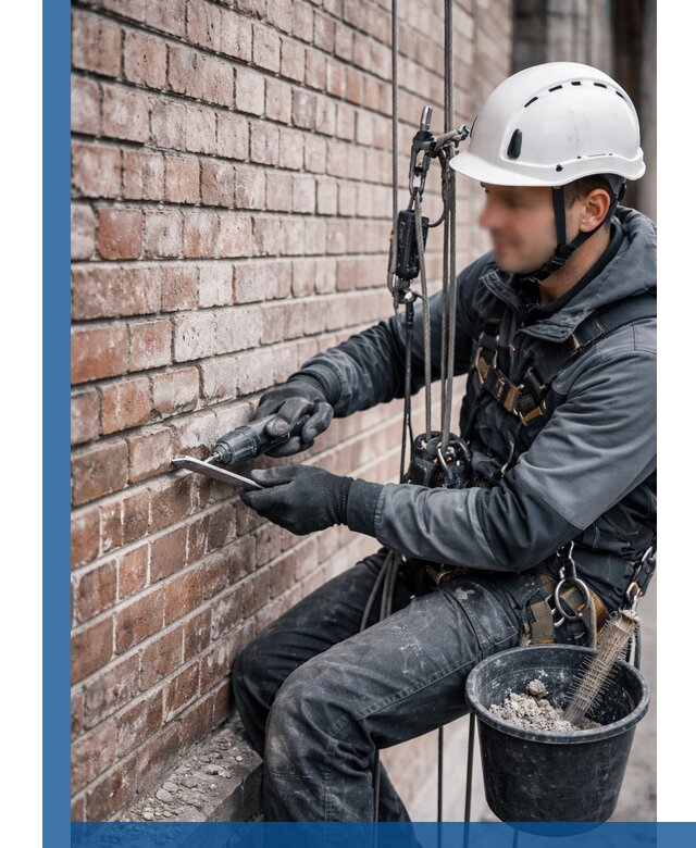 Расшивка кирпичных швов фасадов и стен, ремонт в Черногорске