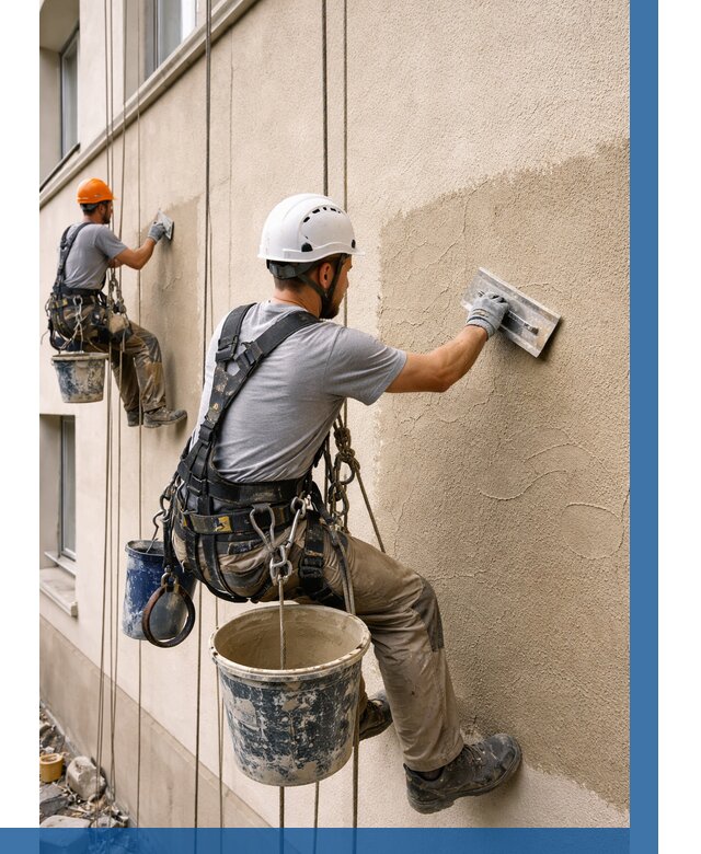 Декоративная штукатурка фасада в Черногорске от 1225 р. | ВЫСОТНИК-Чрн