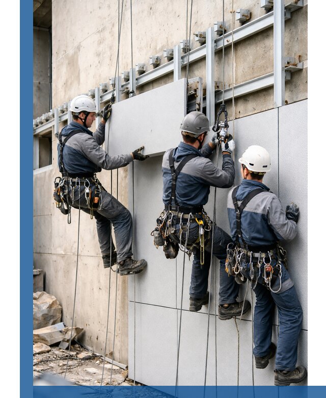 Монтаж вентилируемого фасада в Черногорске под ключ с гарантией качества