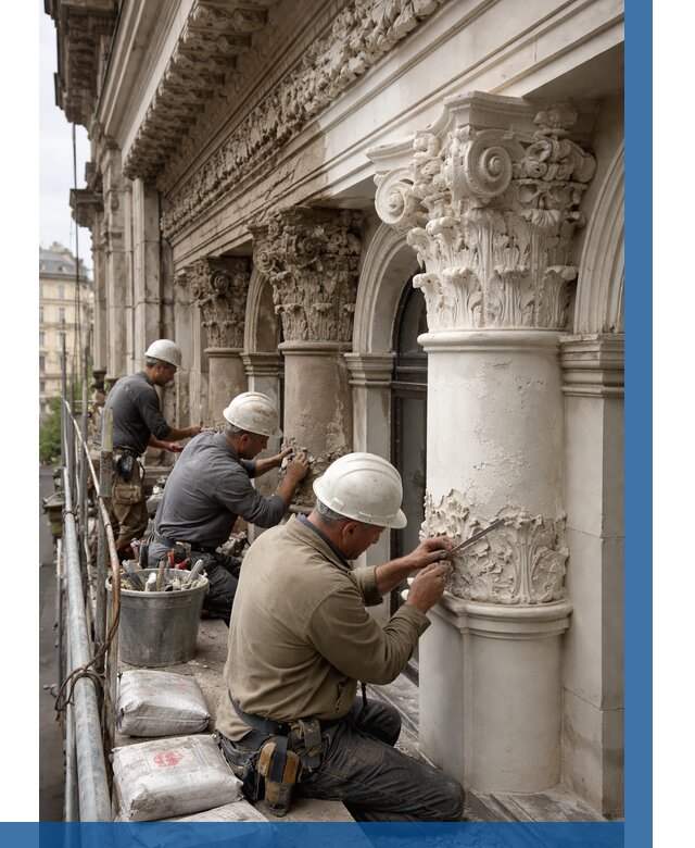 Реставрация фасадной лепнины в Черногорске от 2552 р. | ВЫСОТНИК-Чрн