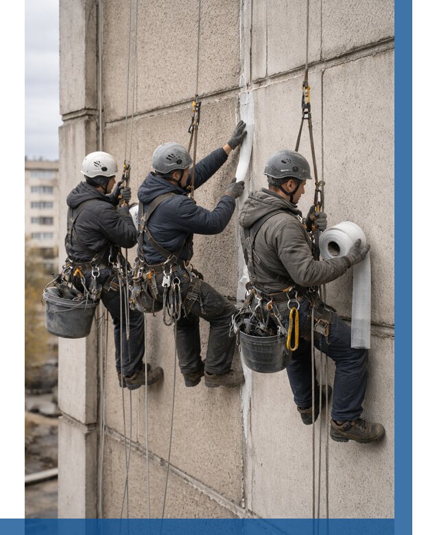 Ремонт межпанельных швов в Черногорске от 766 р. | ВЫСОТНИК-Чрн