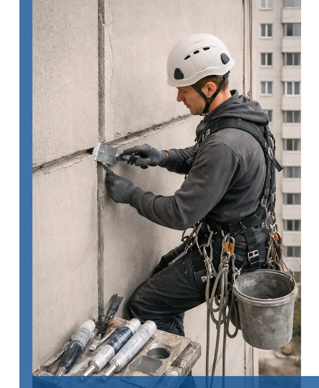Ремонт межпанельных швов в Черногорске герметизация и восстановление