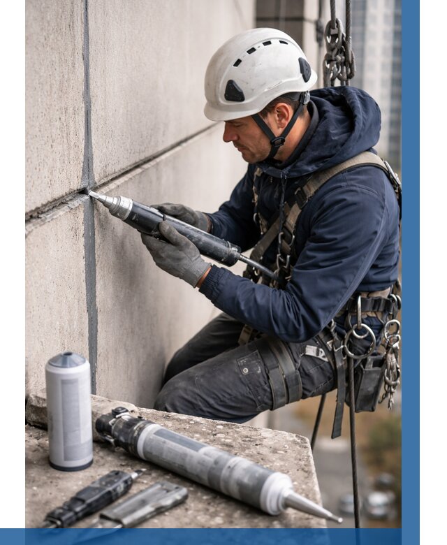 Вторичная герметизация швов в Черногорске от 459 р. | ВЫСОТНИК-Чрн