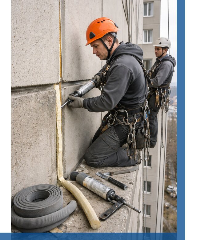 Теплый шов межпанельные швы в Черногорске от 714 р. | ВЫСОТНИК-Чрн