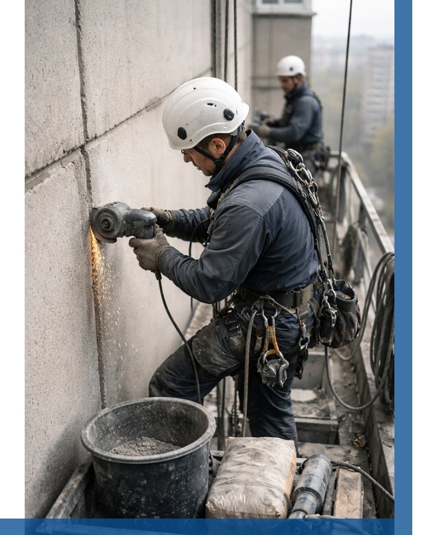 Штробление межпанельных швов в Черногорске от 1225 р. | ВЫСОТНИК-Чрн