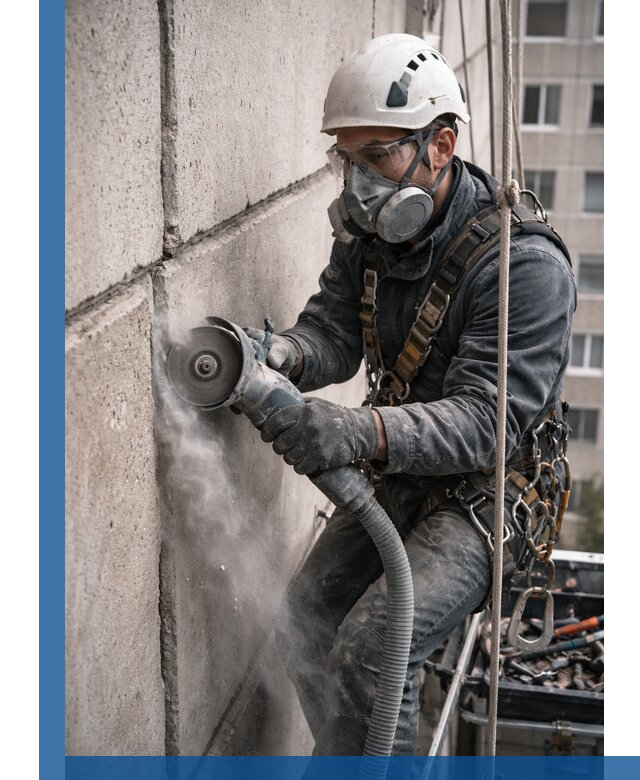 Штробление межпанельных швов в Черногорске качественно и быстро