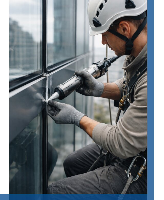 Герметизация стыков витража в Черногорске от 1225 р. | ВЫСОТНИК-Чрн