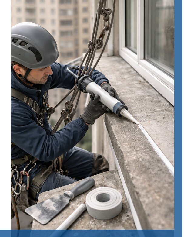 Герметизация балконного козырька в Черногорске от 4593 р. | ВЫСОТНИК-Чрн