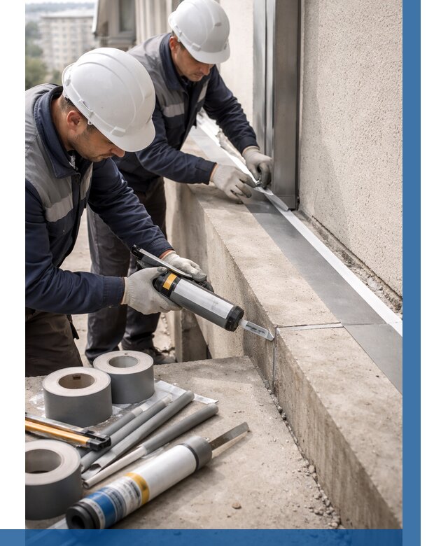 Герметизация примыкания балкона в Черногорске от 4593 р. | ВЫСОТНИК-Чрн