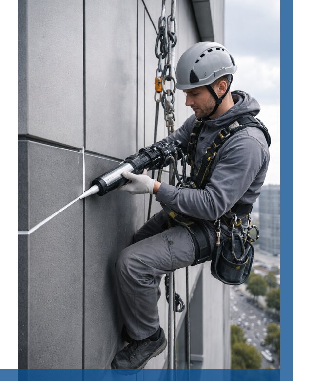 Герметизация стыков фасадных панелей в Черногорске от 6635 р.| ВЫСОТНИК-Чрн