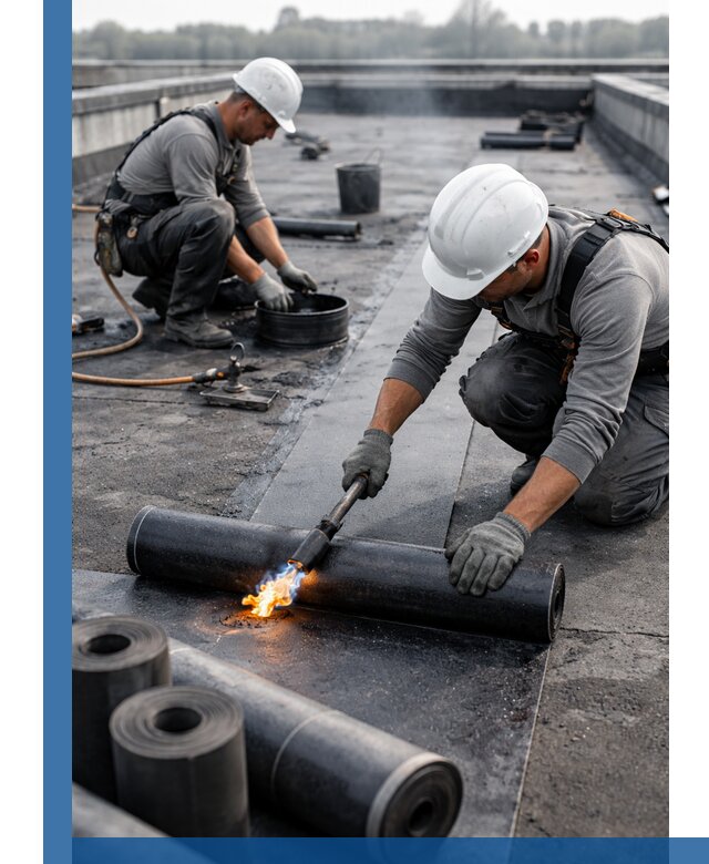 Ремонт рулонной кровли в Черногорске герметизация и восстановление