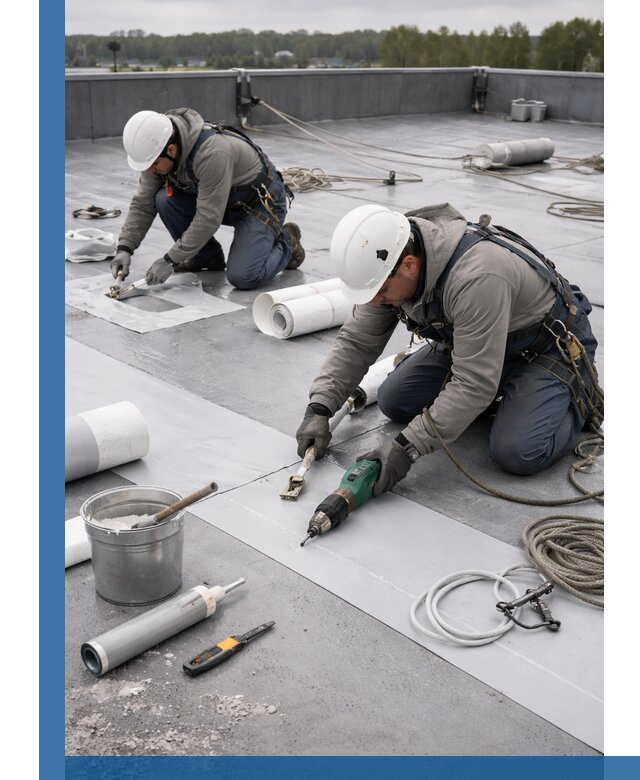 Ремонт мембранной кровли в Черногорске качественно и с гарантией