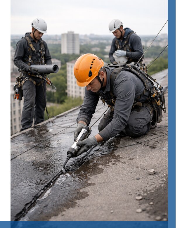 Устранение протечек кровли в Черногорске от 12248 р. | ВЫСОТНИК-Чрн