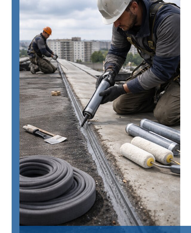 Герметизация швов кровли в Черногорске с гарантией герметичности