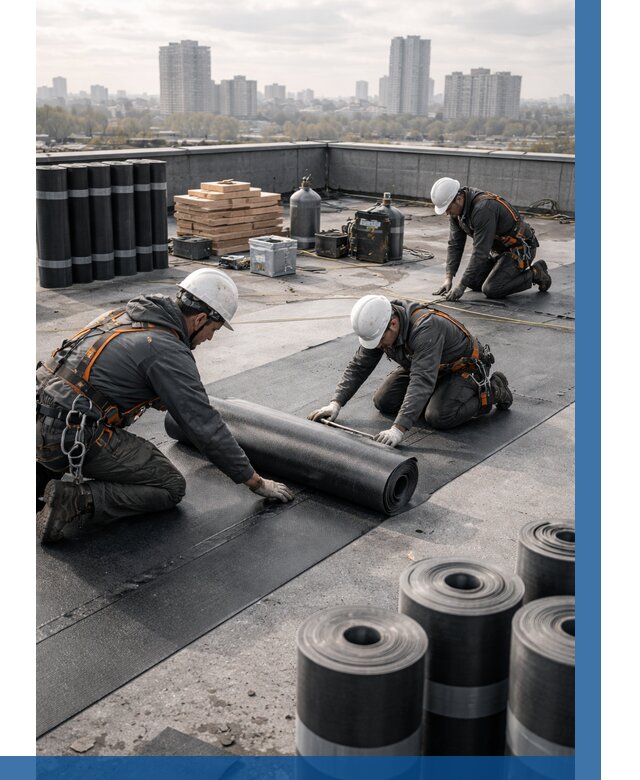 Монтаж мягкой кровли под ключ в Черногорске от 459 р. | ВЫСОТНИК-Чрн