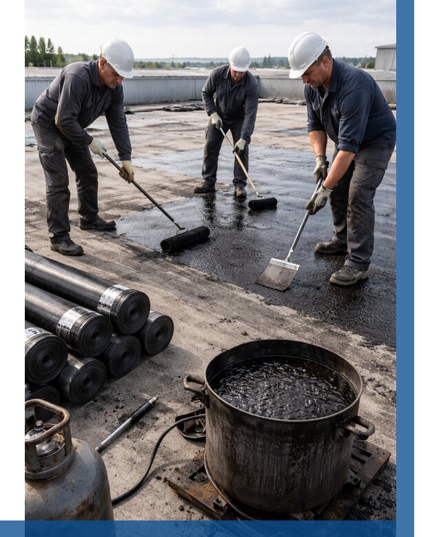 Гидроизоляция кровли мастикой в Черногорске от 612 р. | ВЫСОТНИК-Чрн