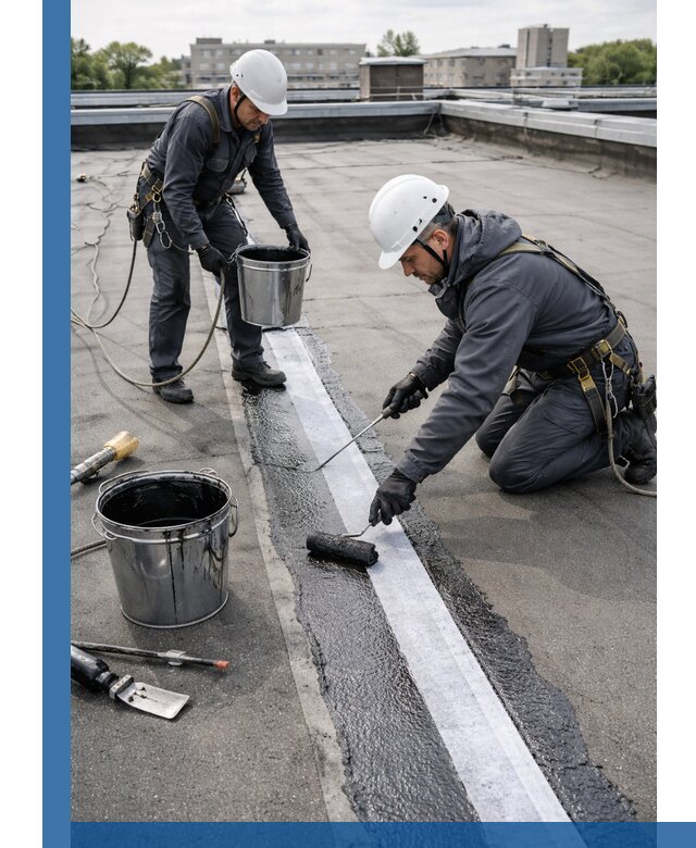 Гидроизоляция кровли мастикой в Черногорске надежная защита