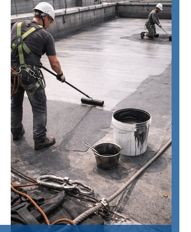 Гидроизоляция кровли жидкой резиной в Черногорске от 510 р. | ВЫСОТНИК-Чрн