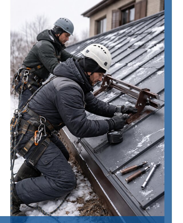 Монтаж снегозадержателей в Черногорске от 459 р. | ВЫСОТНИК-Чрн