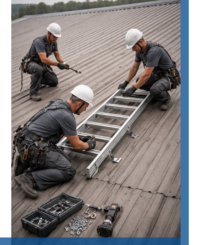 Монтаж кровельной лестницы в Черногорске от 4593 р. | ВЫСОТНИК-Чрн