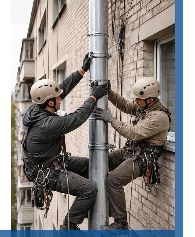 Замена водосточных труб в Черногорске от 6635 р. | ВЫСОТНИК-Чрн