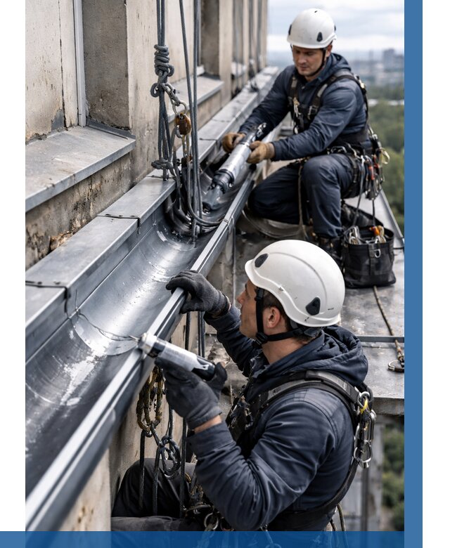 Ремонт водосточных желобов в Черногорске от 6635 р. | ВЫСОТНИК-Чрн