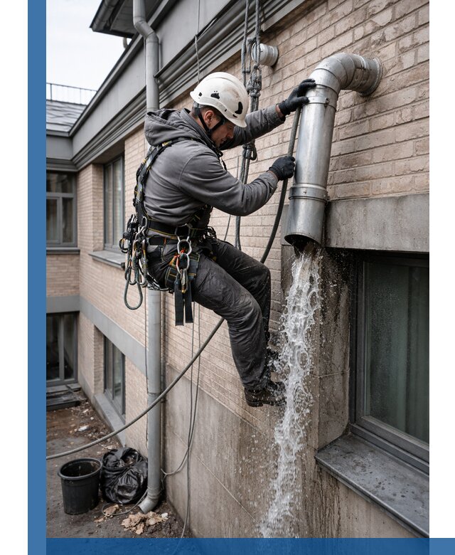 Профессиональная прочистка водосточных труб в Черногорске с гарантией