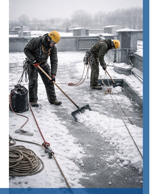 Очистка крыши от снега в Черногорске от 7655 р. | ВЫСОТНИК-Чрн