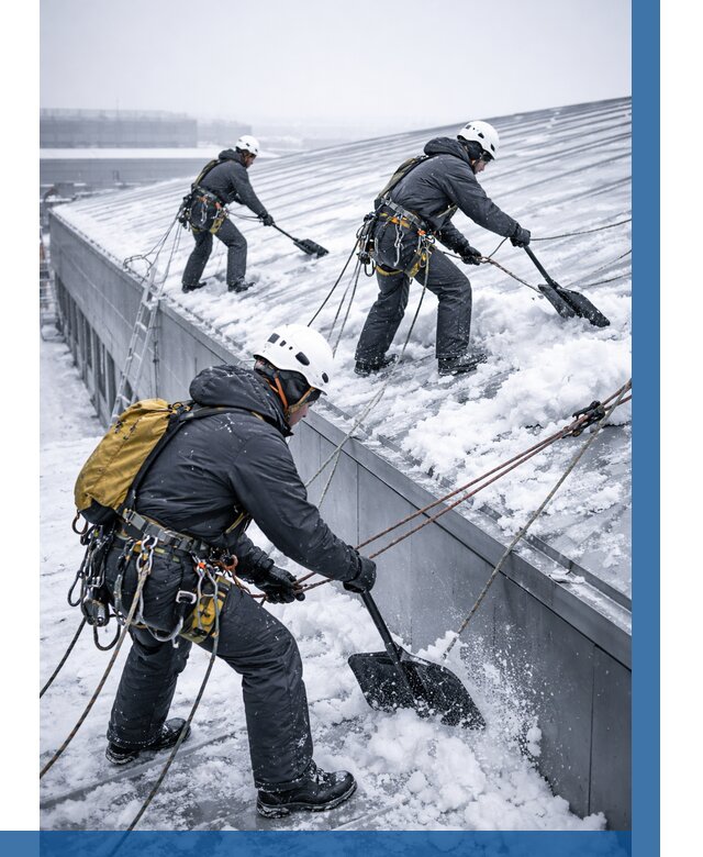 Очистка навесов от снега в Черногорске от 4593 р. | ВЫСОТНИК-Чрн