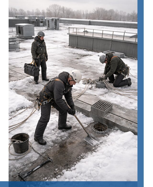 Абонентское обслуживание кровли зимой в Черногорске от 8166 р. | ВЫСОТНИК-Чрн