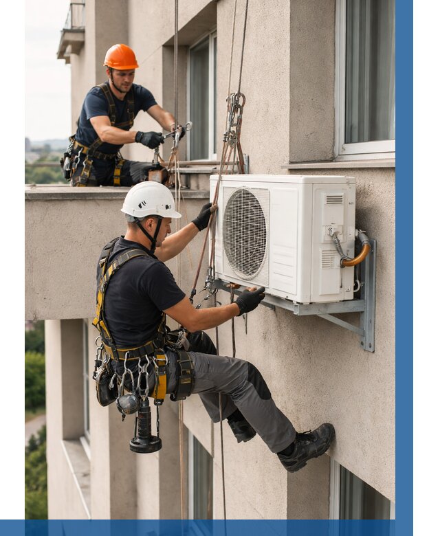 Монтаж внешнего блока кондиционера в Черногорске от 6635 р. | ВЫСОТНИК-Чрн