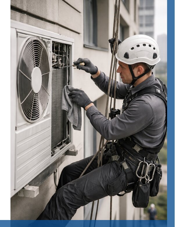 Обслуживание внешнего блока кондиционера в Черногорске от 2756 р.ВЫСОТНИК-Чрн