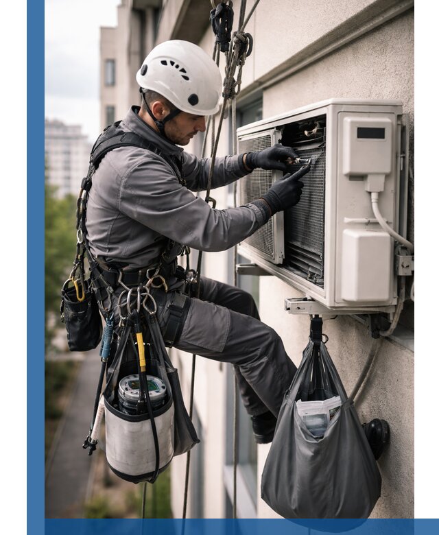 Обслуживание внешнего блока кондиционера в Черногорске профессионально