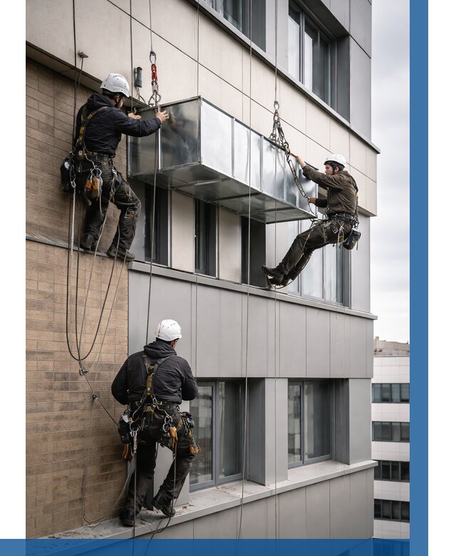 Монтаж воздуховодов на фасаде в Черногорске от 1531 р. | ВЫСОТНИК-Чрн