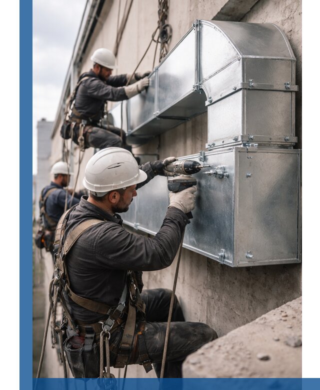 Профессиональный монтаж вентиляционных коробов в Черногорске под ключ