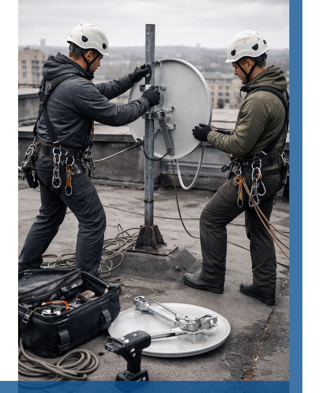 Демонтаж антенн на крыше в Черногорске от 4593 р. | ВЫСОТНИК-Чрн