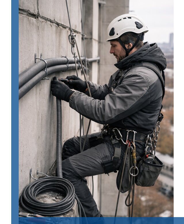 Профессиональный монтаж гофры для кабеля в Черногорске с гарантией