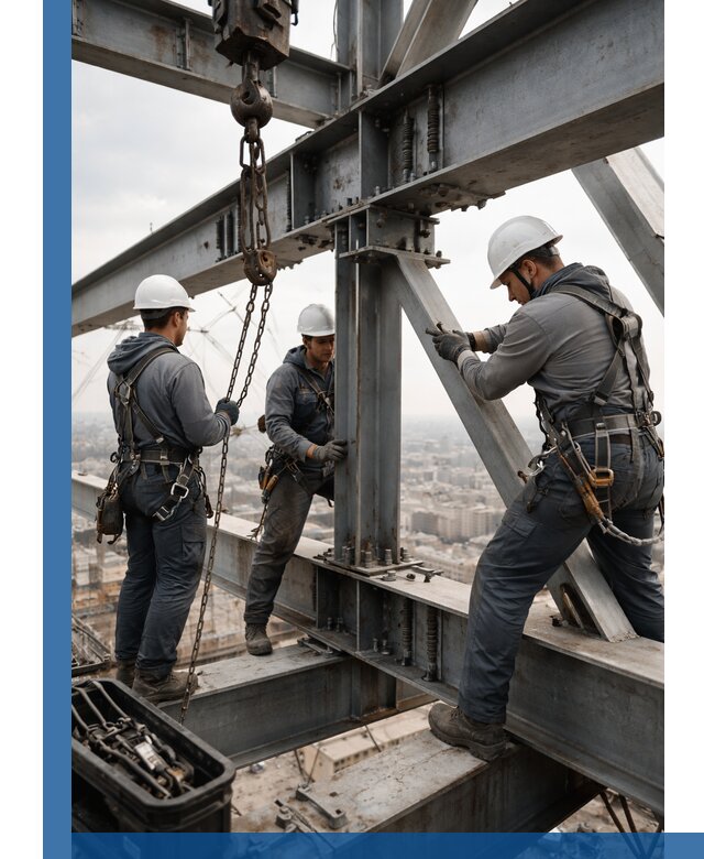 Профессиональный монтаж металлоконструкций на высоте в Черногорске