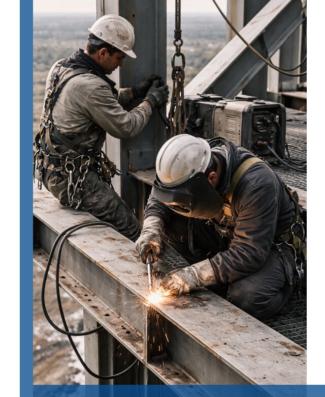 Высотные сварочные работы в Черногорске для промышленных объектов