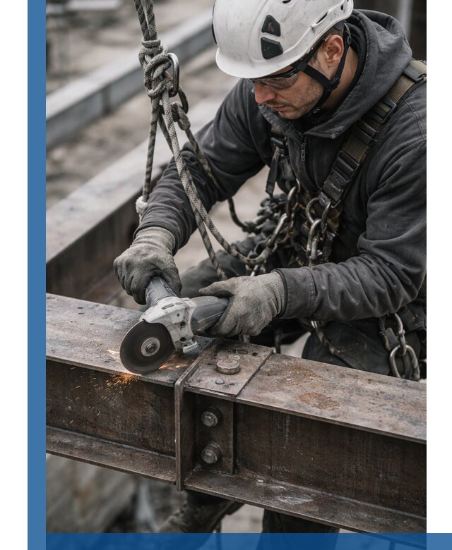 Резка металла на высоте в Черногорске для зданий и конструкций