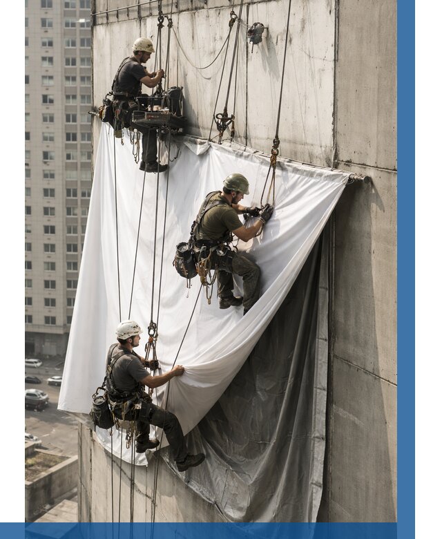 Замена баннерного полотна в Черногорске от 6635 р. | ВЫСОТНИК-Чрн—заказать
