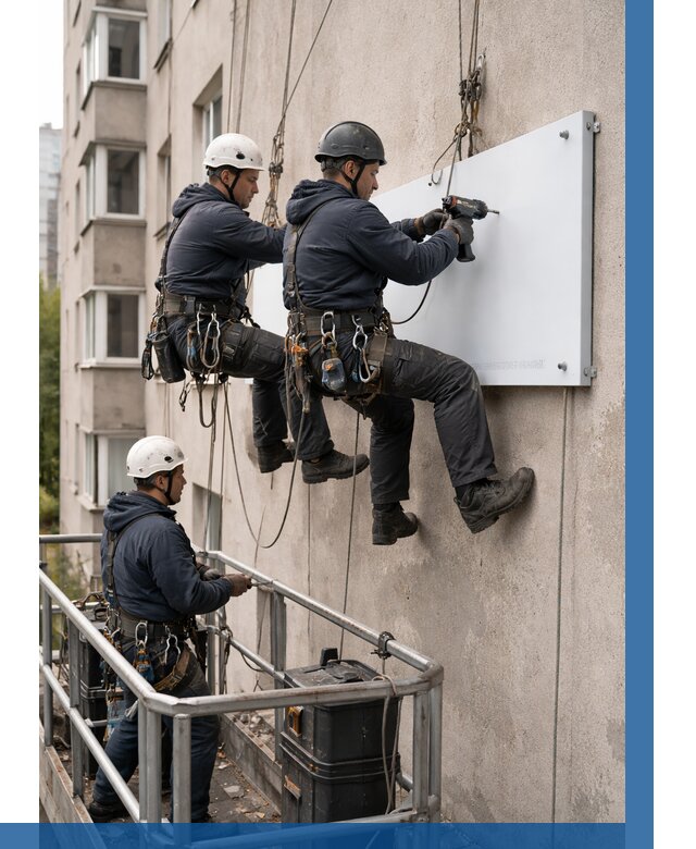 Монтаж табличек и указателей в Черногорске от 3572 р. | ВЫСОТНИК-Чрн